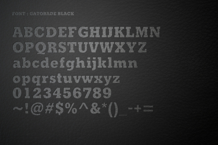GATORADE LIGHT, BOLD AND BLACK SLAB bory